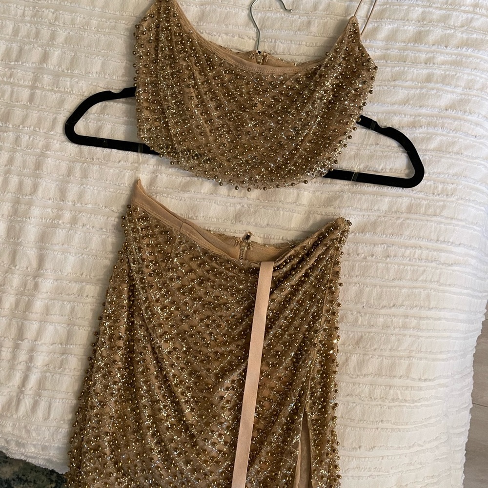 Oh polly gold two piece set